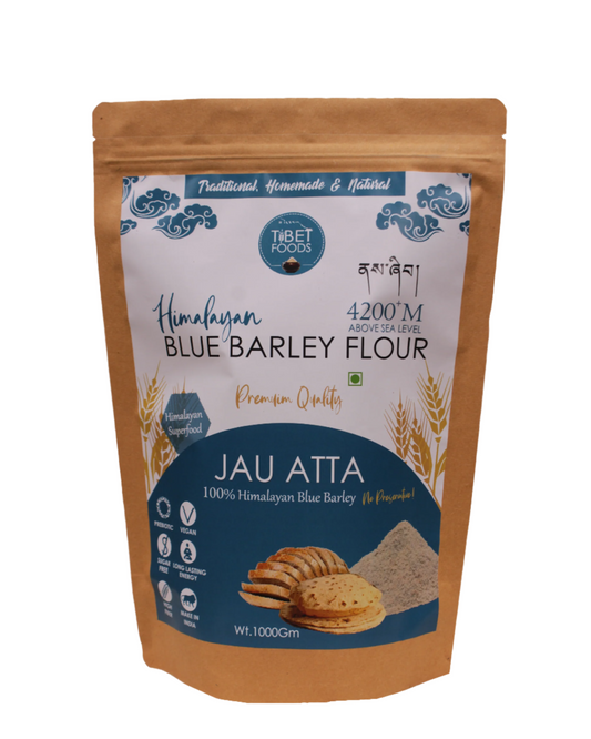 Himalayan Blue Barley Flour - Jau ka Atta,4200+mt above Sea level